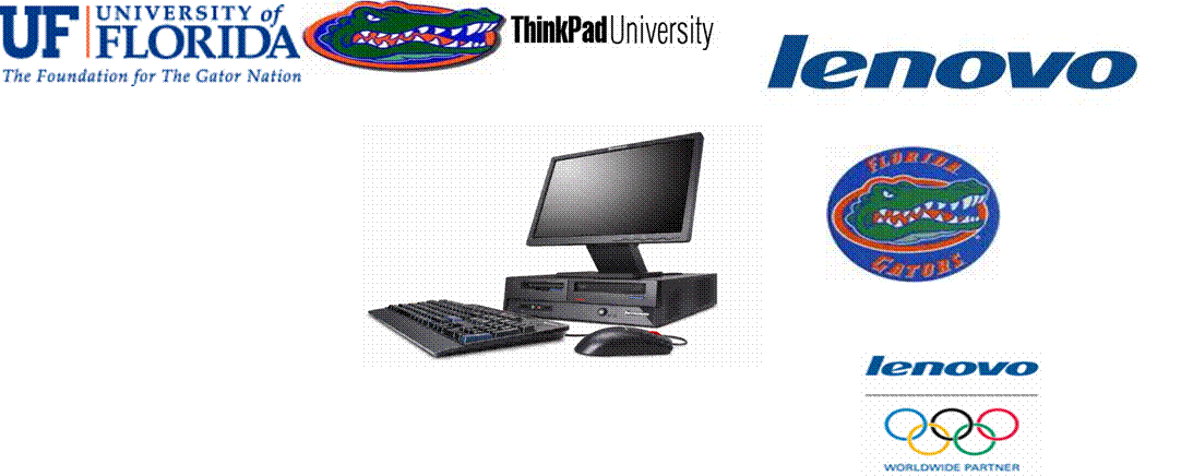 ThinkPad University Logo 2003,Lenovo,Lenovo,ufgator,smallWordmark,gator,A60S171_01
