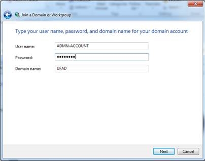 Network ID Wizard dialogs